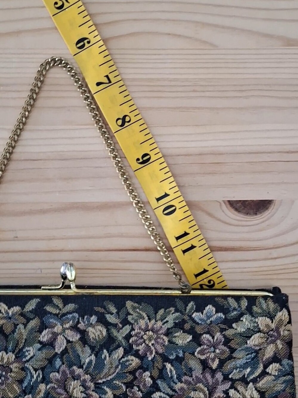Vintage Harry Levine Floral Tapestry Clutch - Picture 13 of 14